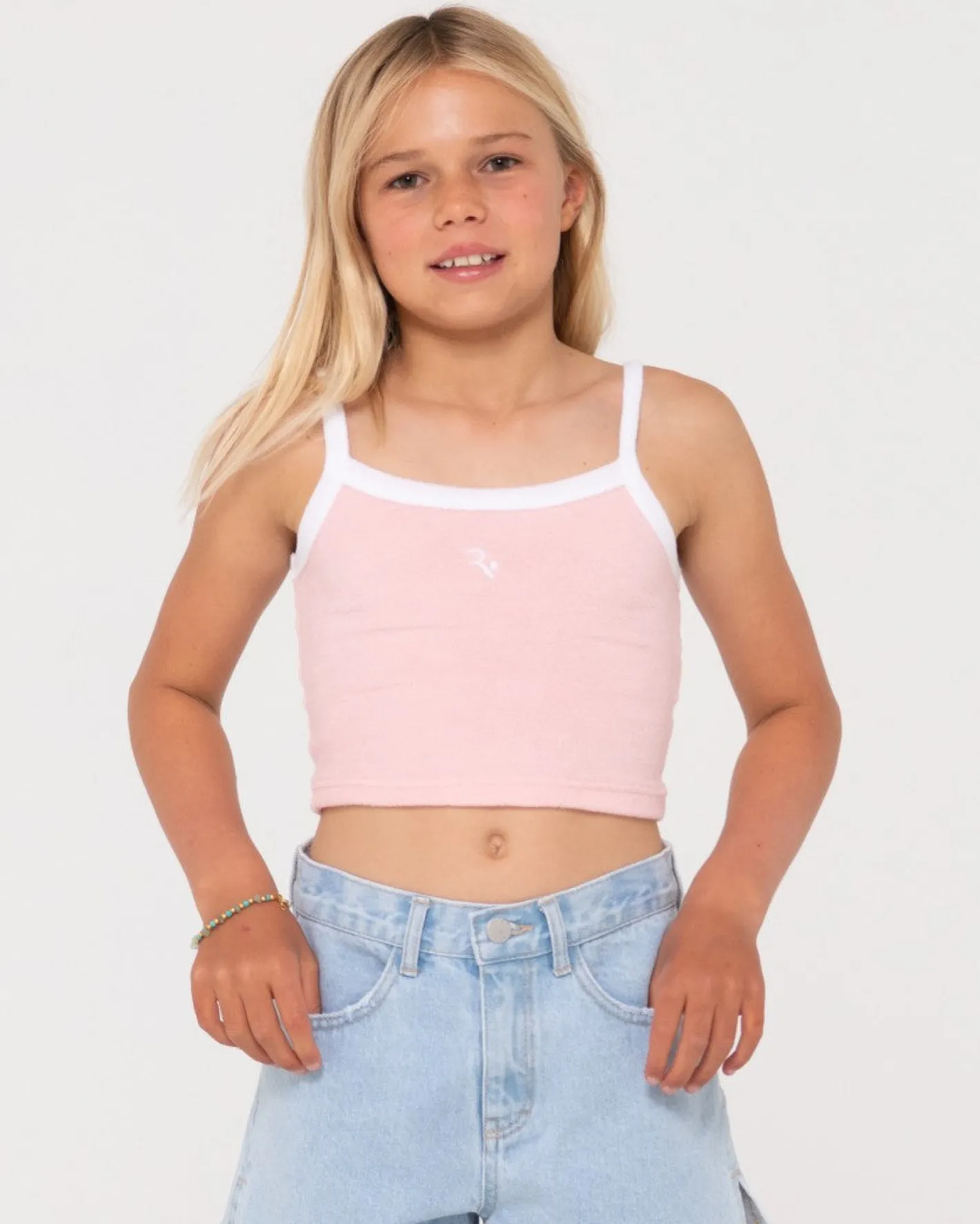 Best Mala Terry Towelling Tank Top Girls Kids Tops