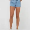 Best Malta Low Rise Frayed Denim Short Womens Shorts