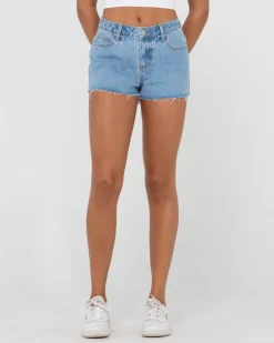 Best Malta Low Rise Frayed Denim Short Womens Shorts