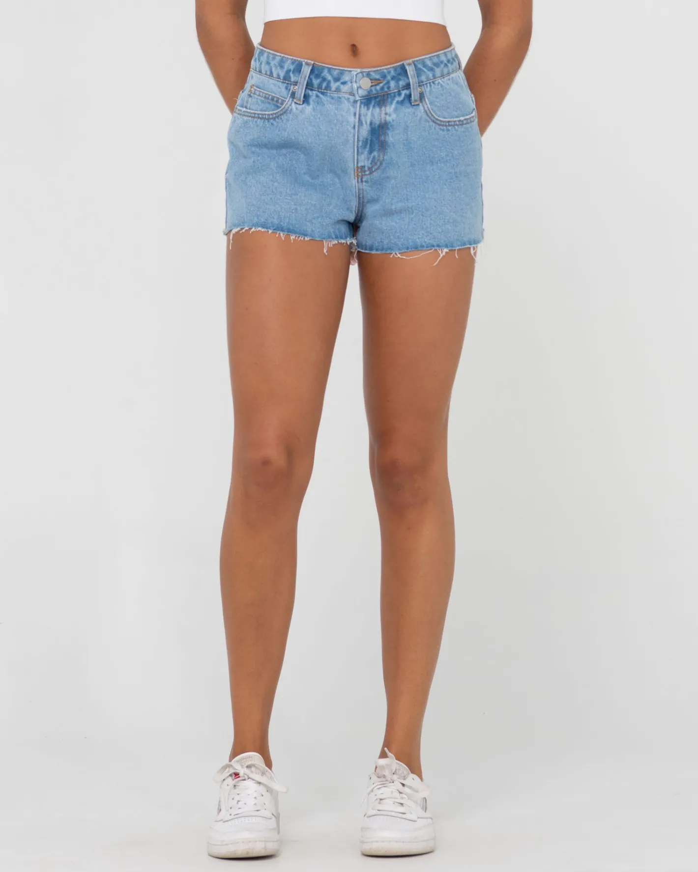 Sale Malta Low Rise Frayed Denim Short Womens Denim