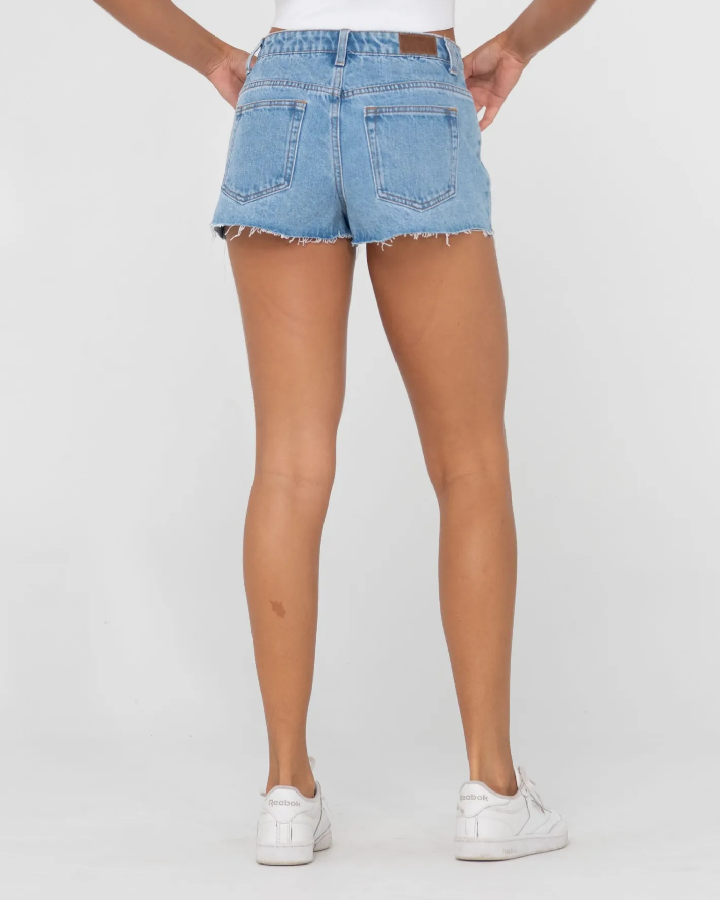 Sale Malta Low Rise Frayed Denim Short Womens Denim