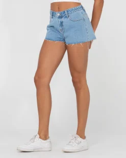 Sale Malta Low Rise Frayed Denim Short Womens Denim
