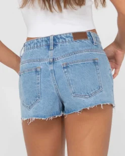 Sale Malta Low Rise Frayed Denim Short Womens Denim