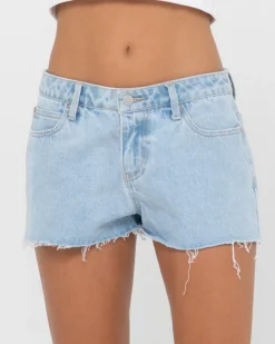 Clearance Malta Low Rise Frayed Denim Short Womens Shorts