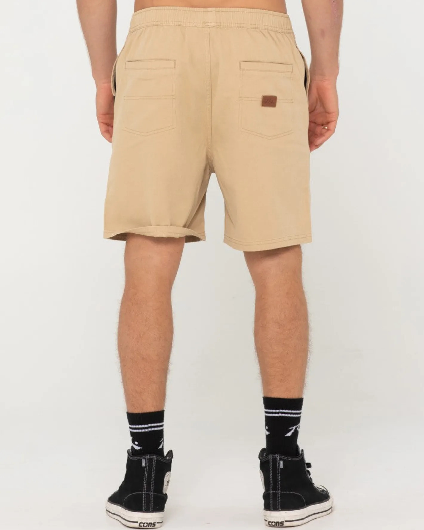 Hot Manila Folder Elastic Short Mens Shorts