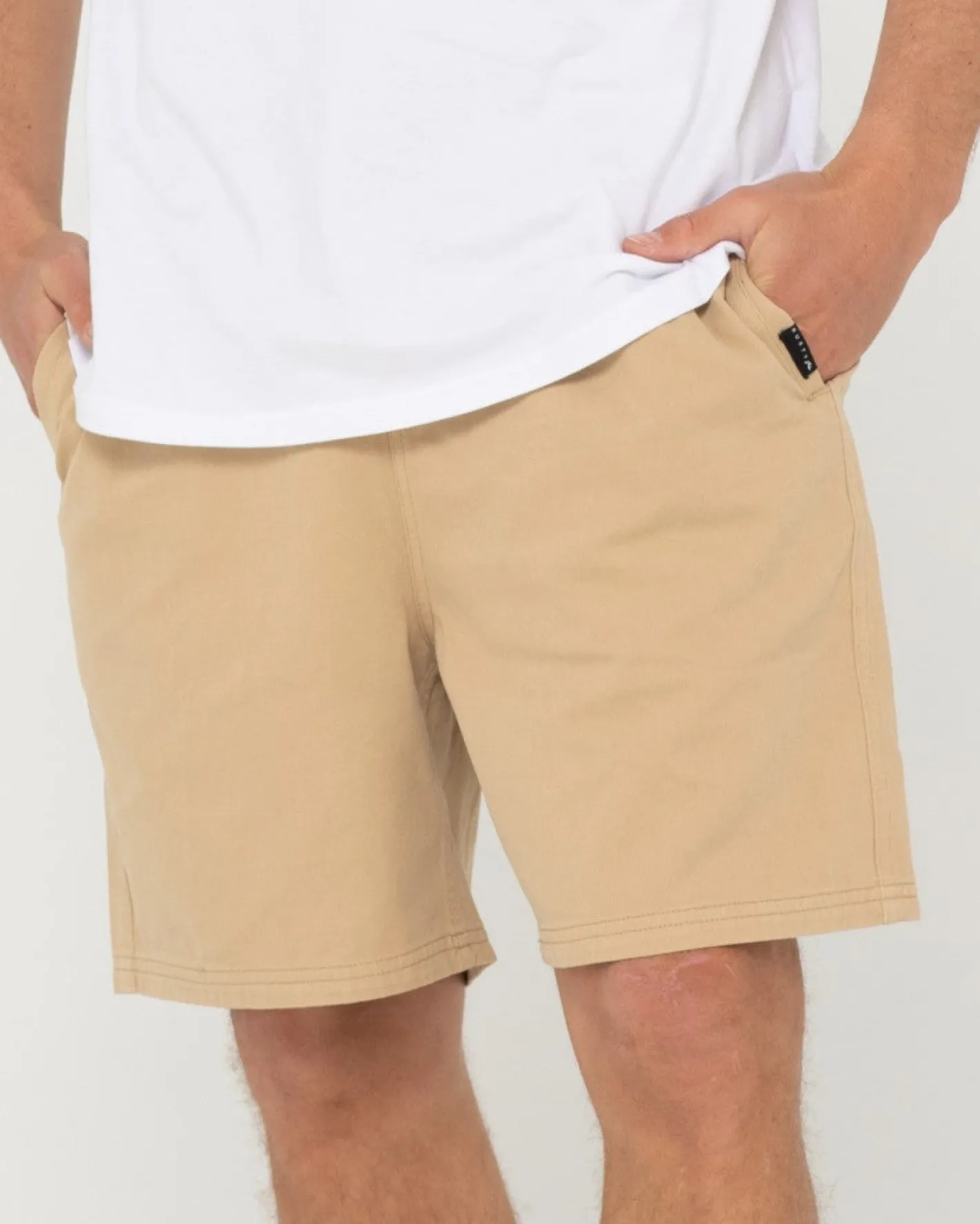 Hot Manila Folder Elastic Short Mens Shorts
