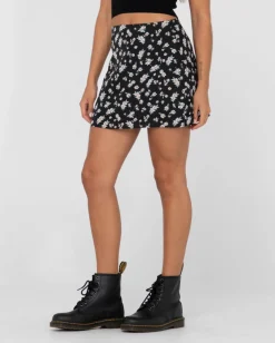 Fashion Marley Floral Printed Mid Rise Skirt Womens Skirts