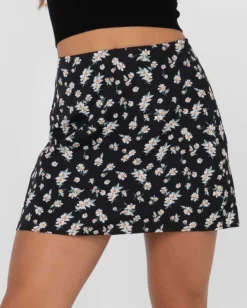 Fashion Marley Floral Printed Mid Rise Skirt Womens Skirts