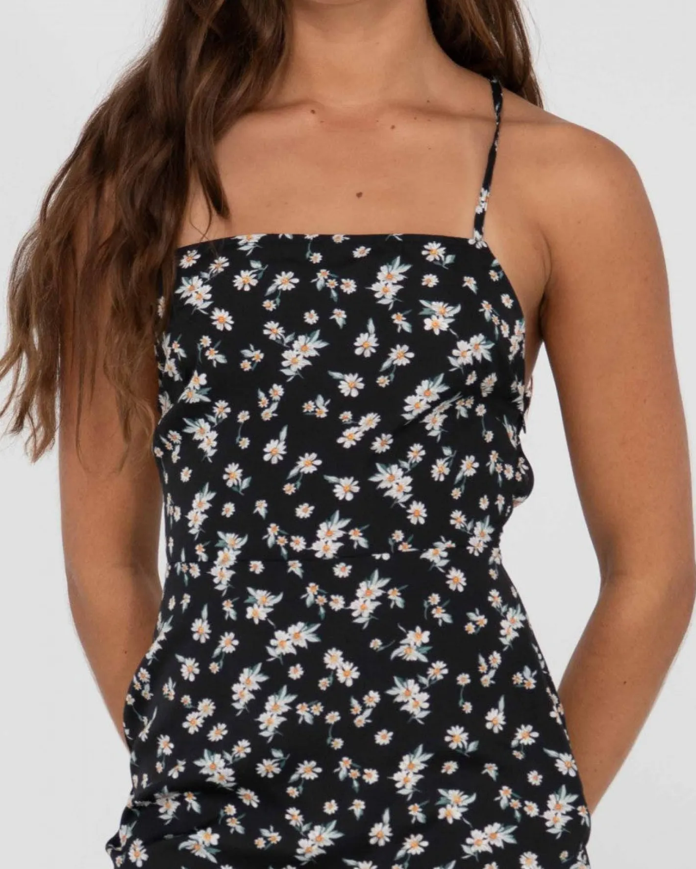 Flash Sale Marley Floral Printed Open Back Mini Dress Womens Mini Dresses