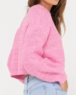 Shop Marlow Cropped Chunky Knit Womens Knitwear
