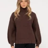 Clearance Marlow Relaxed Chunky Mock Neck Knit Womens Knitwear