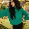 Online Marlow Relaxed Chunky Mock Neck Knit Womens Knitwear