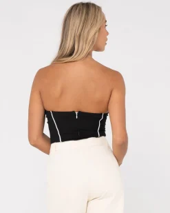 New Mika Contrast Strapless Top Womens Fashion Tops