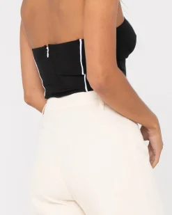 New Mika Contrast Strapless Top Womens Fashion Tops
