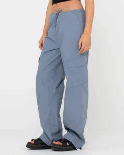 Hot Milly Low Rise Baggy Fit Cargo Pant Womens Pants