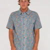 Discount Mosaic Ramie Relaxed Fit Short Sleeve Shirt Mens Shirts