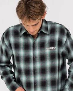 Outlet Neon Dreams Relaxed Plaid Shirt Mens Shirts