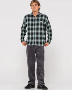 Outlet Neon Dreams Relaxed Plaid Shirt Mens Shirts