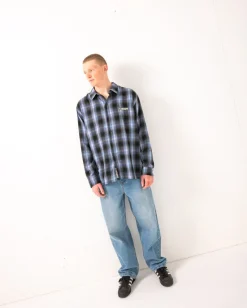 Clearance Neon Dreams Relaxed Plaid Shirt Mens Shirts
