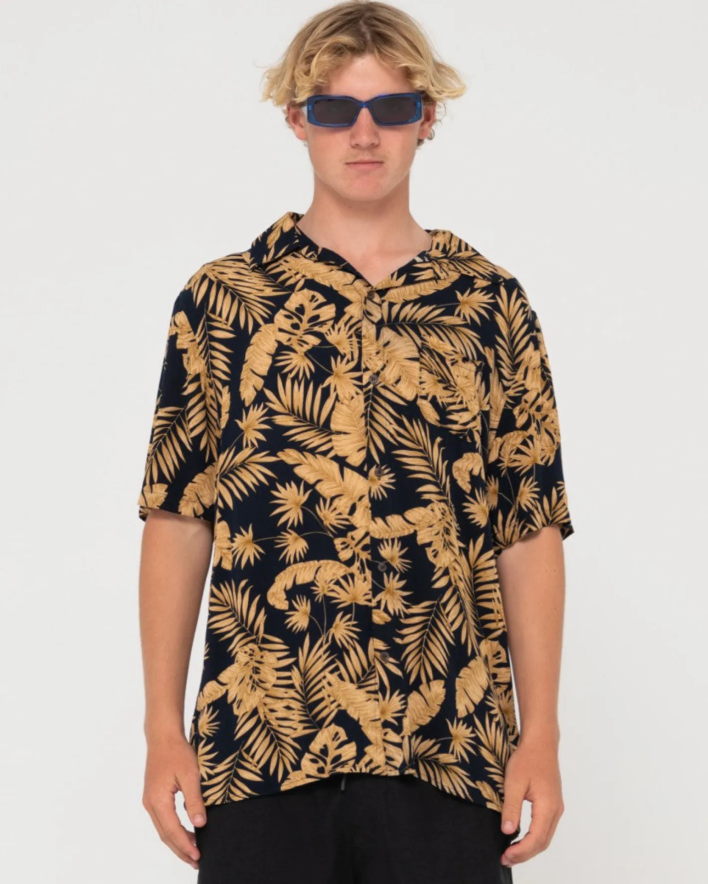 Flash Sale Night Swim Short Sleeve Printed Shirt Mens Shirts