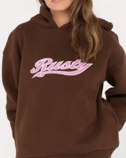 Cheap Norty Graphic Oversize Hooded Fleece Womens Hoodies & Fleece