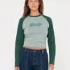 Best Sale Norty Long Sleeve Raglan Baby Tee Womens Tees & Tanks
