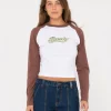 Best Sale Norty Long Sleeve Raglan Baby Tee Womens Tees & Tanks