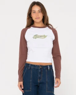 Best Sale Norty Long Sleeve Raglan Baby Tee Womens Tees & Tanks