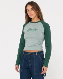 Best Sale Norty Long Sleeve Raglan Baby Tee Womens Tees & Tanks