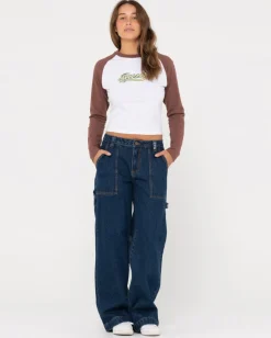 Best Sale Norty Long Sleeve Raglan Baby Tee Womens Tees & Tanks