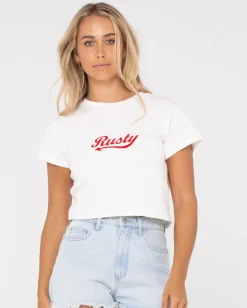 Fashion Norty Short Sleeve Graphic Baby Tee Womens Tees & Tanks