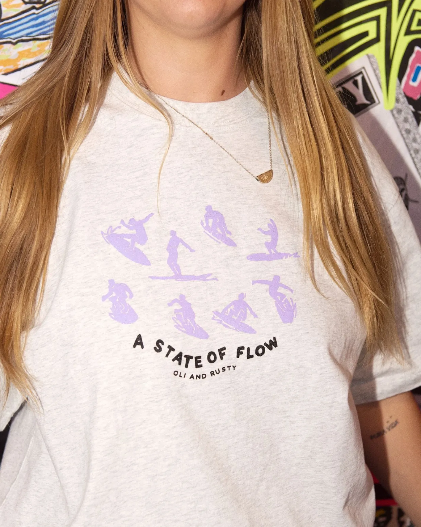 Best Oli X State Of Flow Tee Womens Tees & Tanks