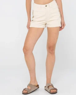 Best Sale Olivia Cord High Waisted Short Womens Shorts