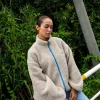Cheap Ollie Sherpa Zip Through Fleece Womens Hoodies & Fleece