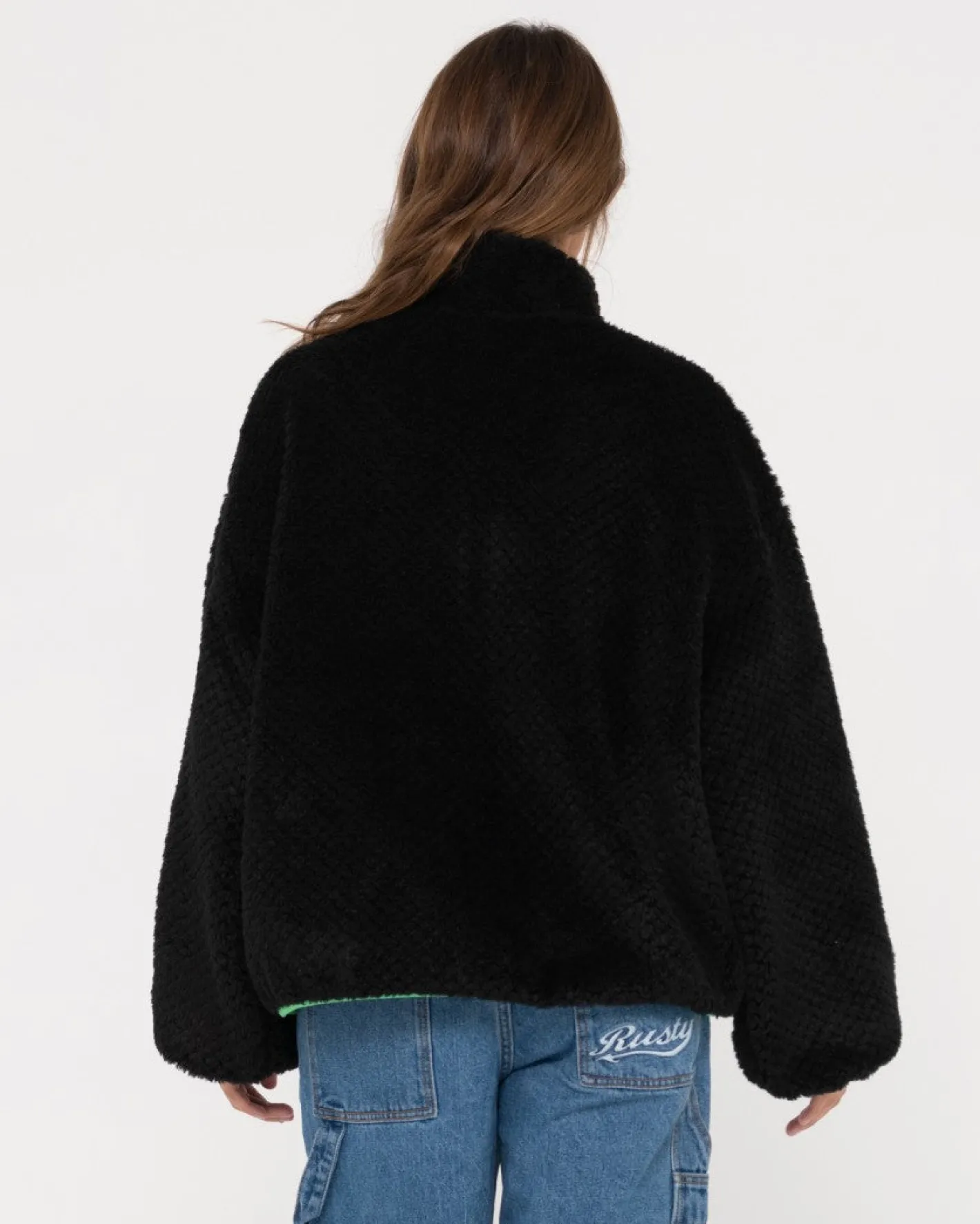 New Ollie Sherpa Zip Through Fleece Womens Hoodies & Fleece