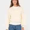 Outlet Ora Relaxed Fit Mock Neck Knit Womens Knitwear