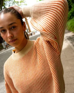 Store Ora Relaxed Fit Mock Neck Knit Womens Knitwear