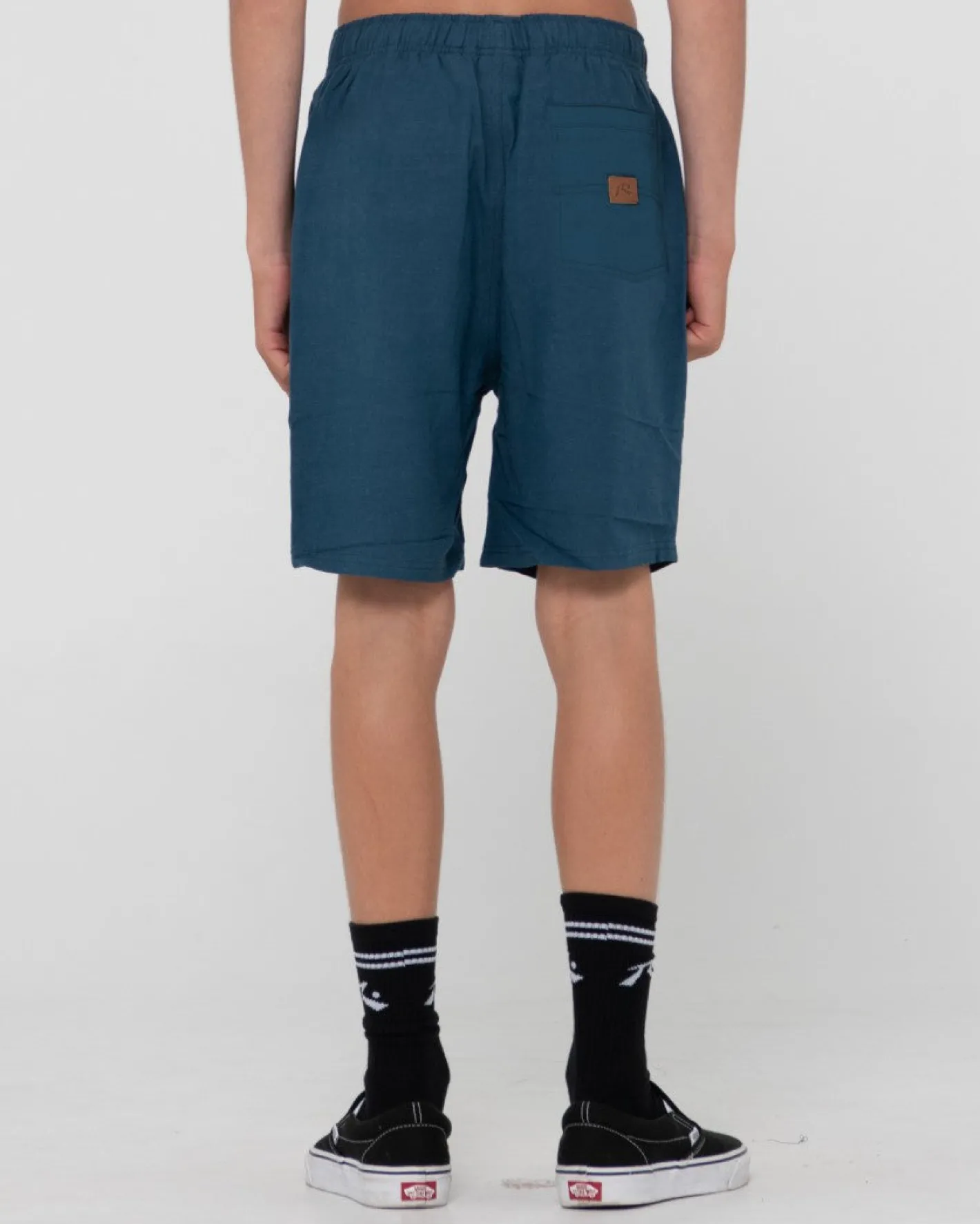 Online Overtone Linen Elastic Short Boys Kids Bottoms