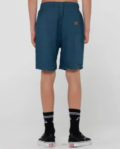 New Overtone Linen Elastic Short Boys Kids Garments