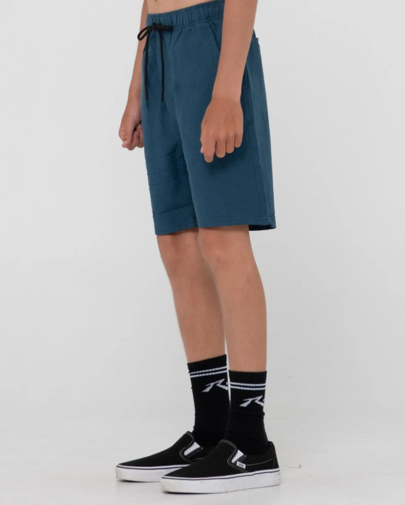 Online Overtone Linen Elastic Short Boys Kids Bottoms