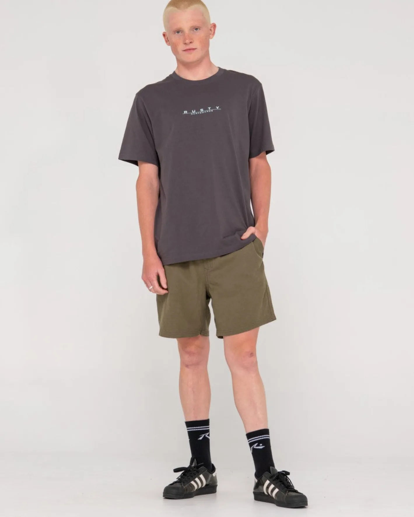 Flash Sale Overtone Linen Elastic Short Mens Shorts