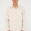 Flash Sale Overtone Long Sleeve Linen Shirt Mens Shirts