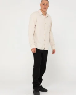 Flash Sale Overtone Long Sleeve Linen Shirt Mens Shirts