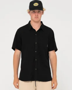 Cheap Overtone Short Sleeve Linen Shirt Mens Shirts