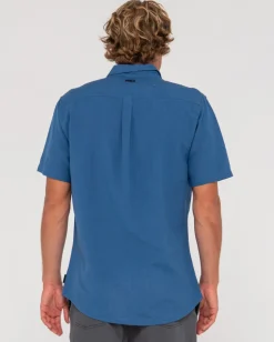 Hot Overtone Short Sleeve Linen Shirt Mens Shirts