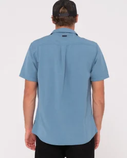 Sale Overtone Short Sleeve Linen Shirt Boys Kids Tops