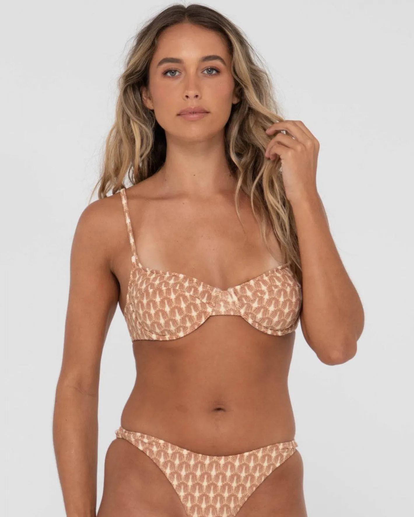 Hot Panama Printed Balconette Bikini Top Womens Bikinis