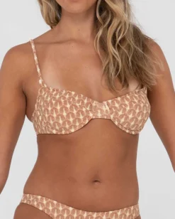 Best Sale Panama Printed Balconette Bikini Top Womens Bikini Tops