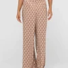 Sale Panama Printed High Waisted Pants Womens Pants