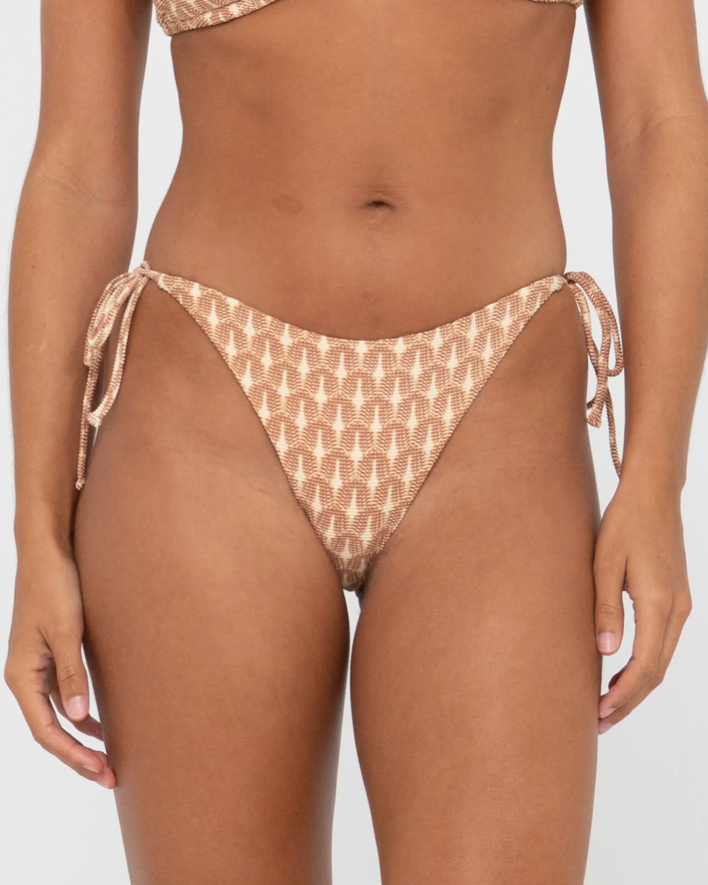 Discount Panama Printed Midi Side Tie Bikini Bottom Womens Bikinis